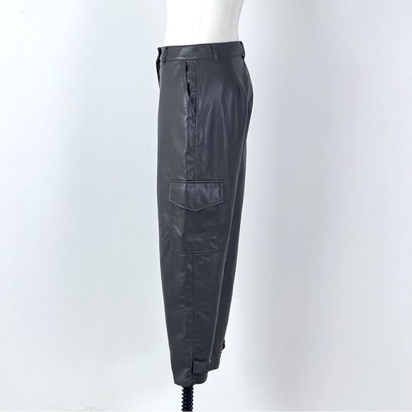 Aritzia Grey Faux Leather Stretch Modern Cargo Pant - Picture 7 of 14